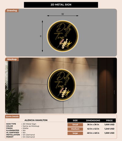 CUSTOM MOCKUP SIGN FOR Alencia Hamilton