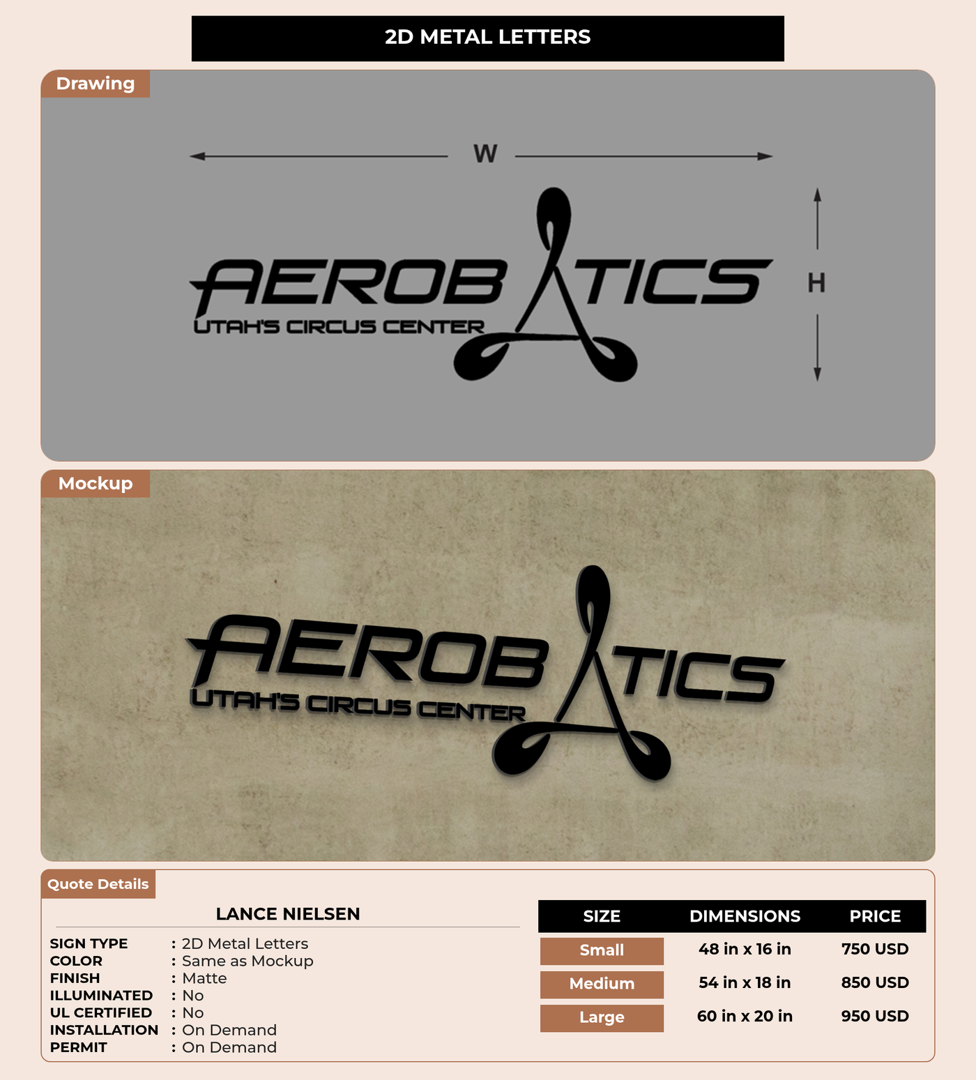 CUSTOM MOCKUP SIGN FOR Lance Nielsen