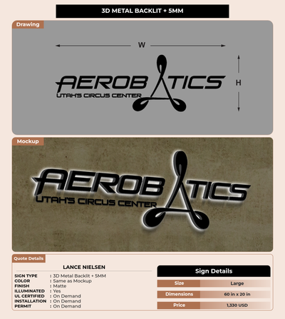 CUSTOM MOCKUP SIGN FOR Lance Nielsen