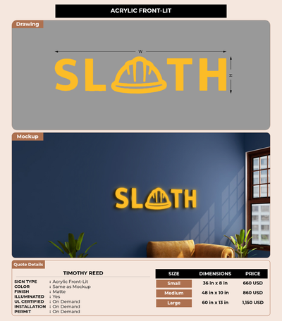 CUSTOM MOCKUP SIGN FOR Timothy Reed
