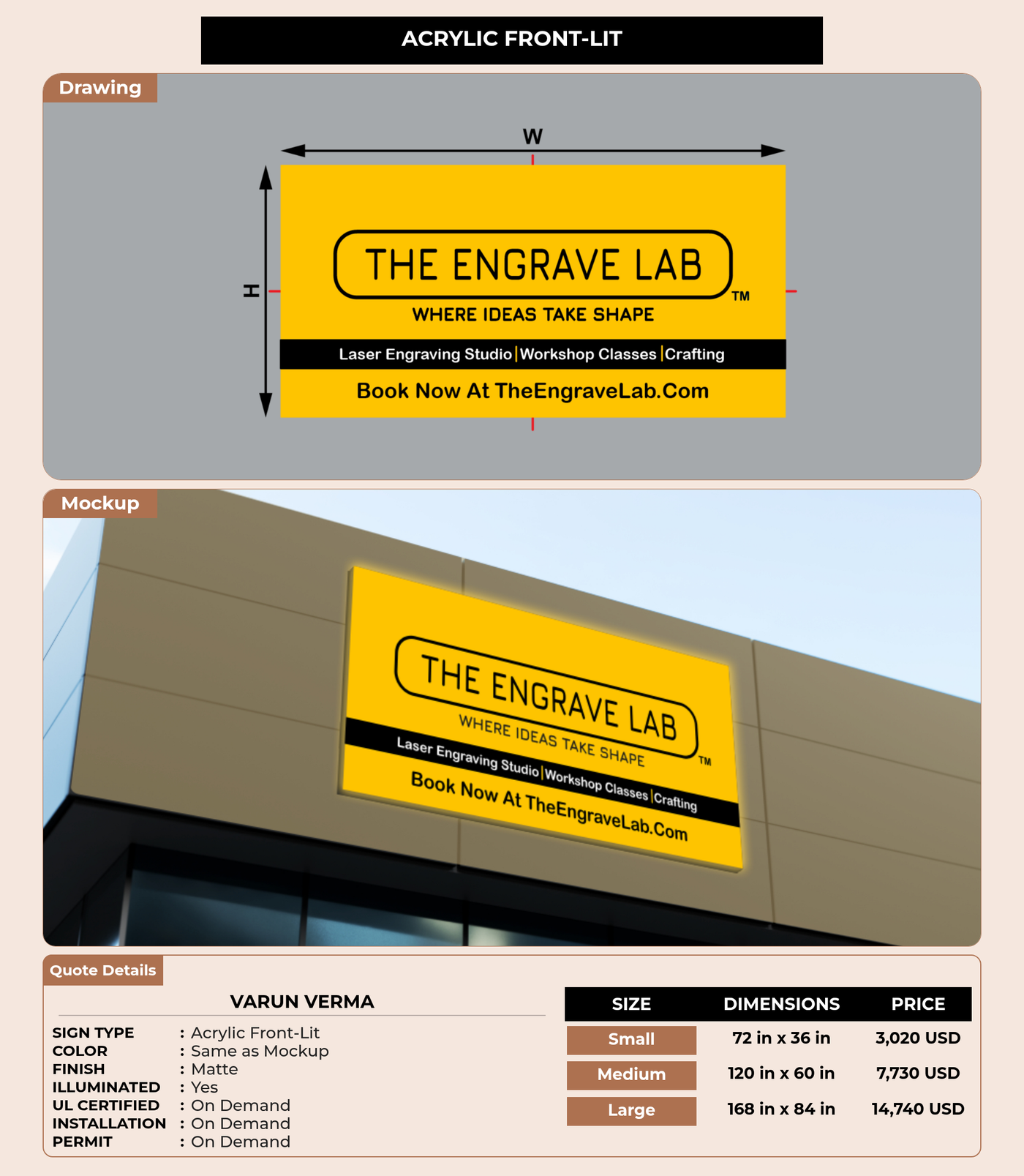 CUSTOM MOCKUP SIGN FOR Varun Verma