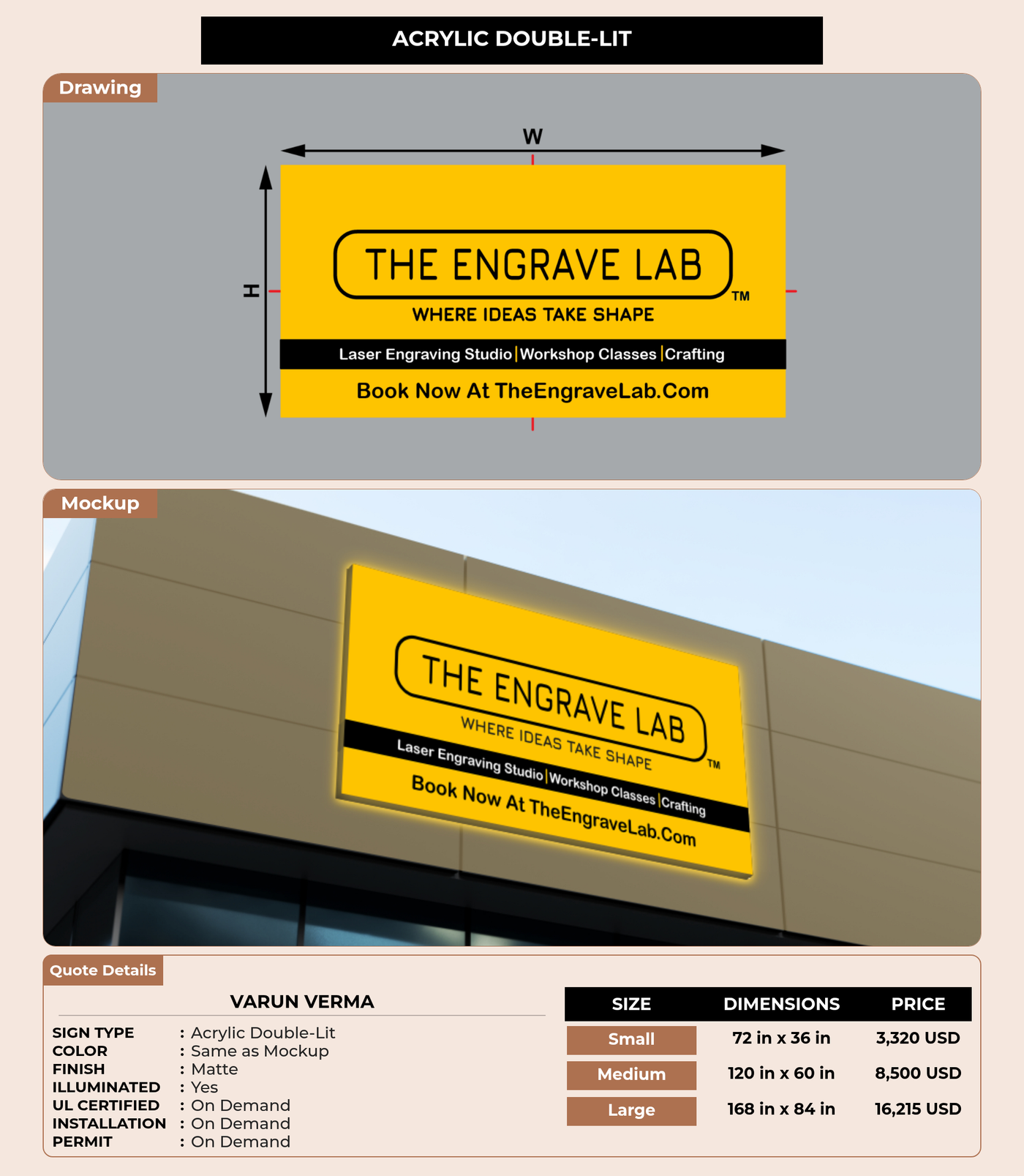 CUSTOM MOCKUP SIGN FOR Varun Verma