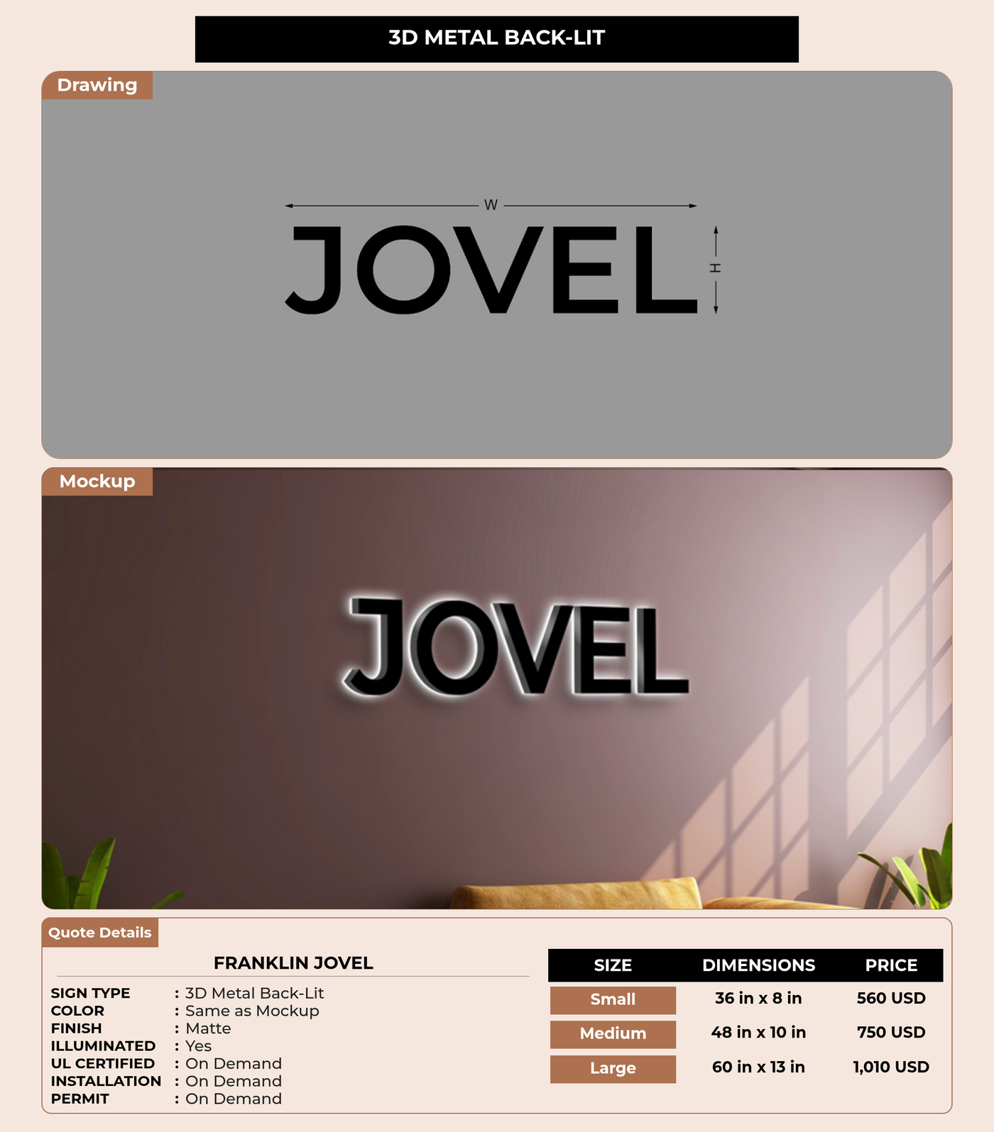CUSTOM MOCKUP SIGN FOR Franklin Jovel