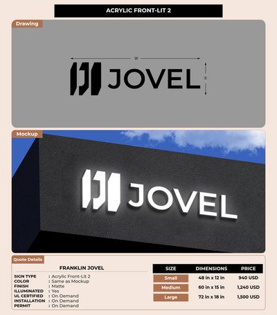 CUSTOM MOCKUP SIGN FOR Franklin Jovel
