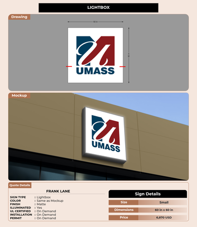 CUSTOM MOCKUP SIGN FOR Frank Lane