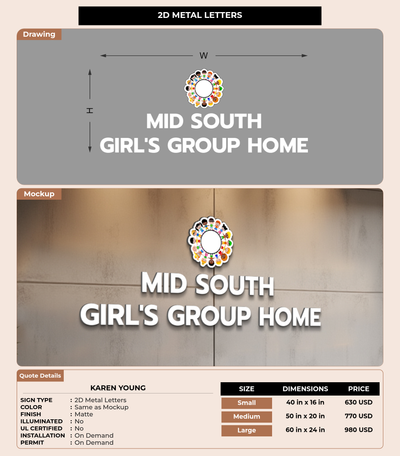 CUSTOM MOCKUP SIGN FOR KAREN YOUNG