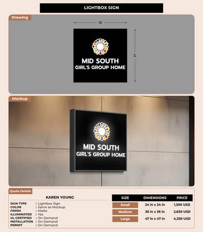 CUSTOM MOCKUP SIGN FOR KAREN YOUNG