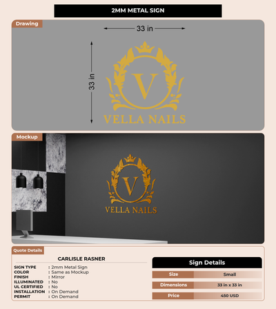 CUSTOM MOCKUP SIGN FOR Carlisle Rasner