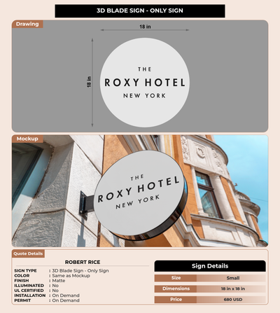 CUSTOM MOCKUP SIGN FOR Robert Rice