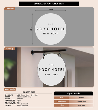 CUSTOM MOCKUP SIGN FOR Robert Rice