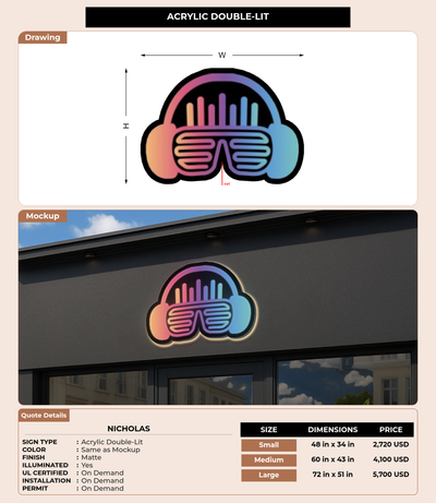 CUSTOM MOCKUP SIGN FOR Nicholas