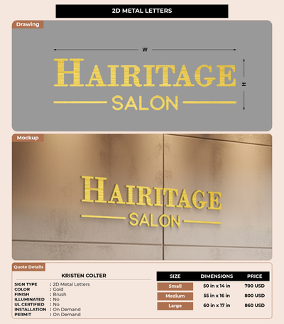 CUSTOM MOCKUP SIGN FOR Kristen Colter