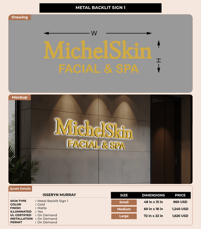 CUSTOM MOCKUP SIGN FOR ISSERYN MURRAY