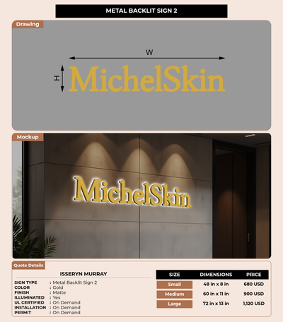 CUSTOM MOCKUP SIGN FOR ISSERYN MURRAY