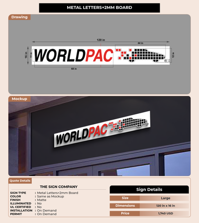CUSTOM MOCKUP SIGN FOR The Sign Company
