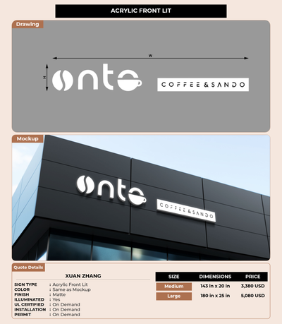 CUSTOM MOCKUP SIGN FOR Xuan Zhang
