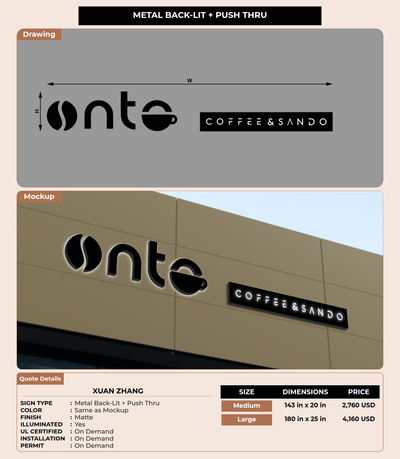 CUSTOM MOCKUP SIGN FOR Xuan Zhang
