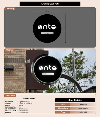 CUSTOM MOCKUP SIGN FOR Xuan Zhang