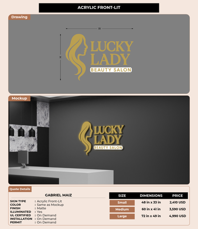 CUSTOM MOCKUP SIGN FOR Gabriel Maiz