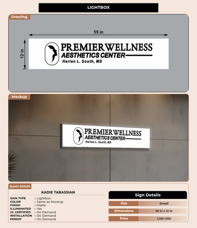 CUSTOM MOCKUP SIGN FOR Kadie Tabassian