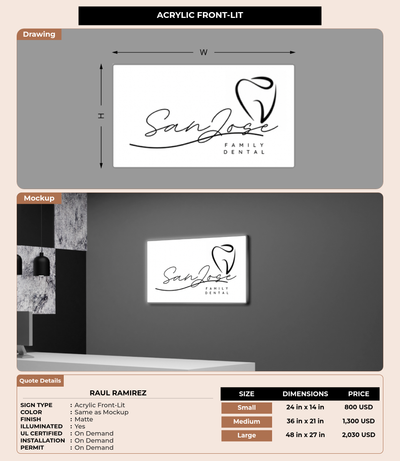 CUSTOM MOCKUP SIGN FOR Raul  Ramirez