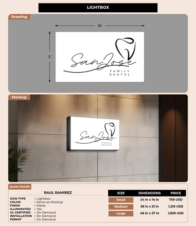 CUSTOM MOCKUP SIGN FOR Raul  Ramirez