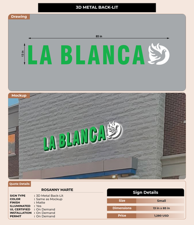 CUSTOM MOCKUP SIGN FOR Rosanny Marte