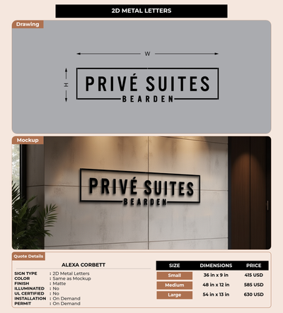 CUSTOM MOCKUP SIGN FOR Alexa Corbett
