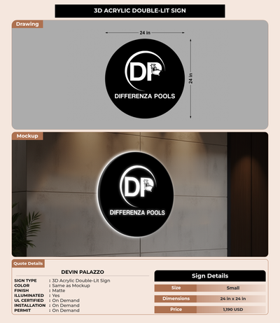 CUSTOM MOCKUP SIGN FOR devin palazzo