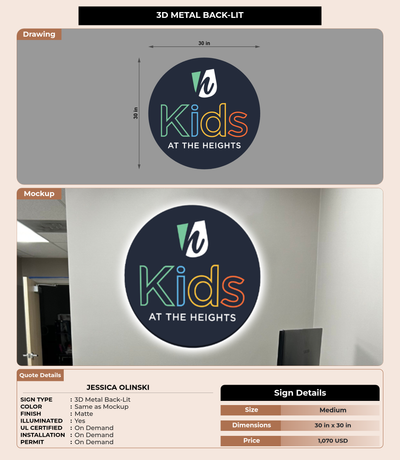 CUSTOM MOCKUP SIGN FOR jessica olinski