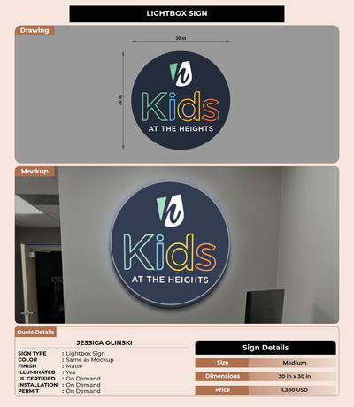 CUSTOM MOCKUP SIGN FOR jessica olinski