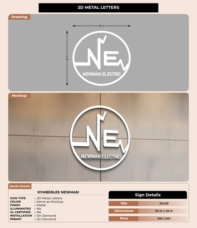 CUSTOM MOCKUP SIGN FOR Kymberlee Newman