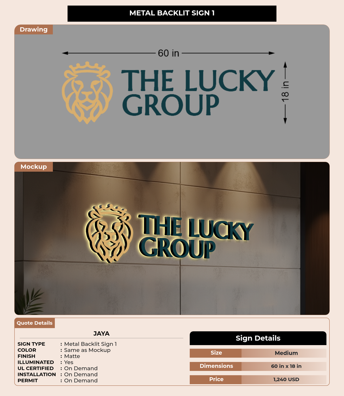 CUSTOM MOCKUP SIGN FOR jaya