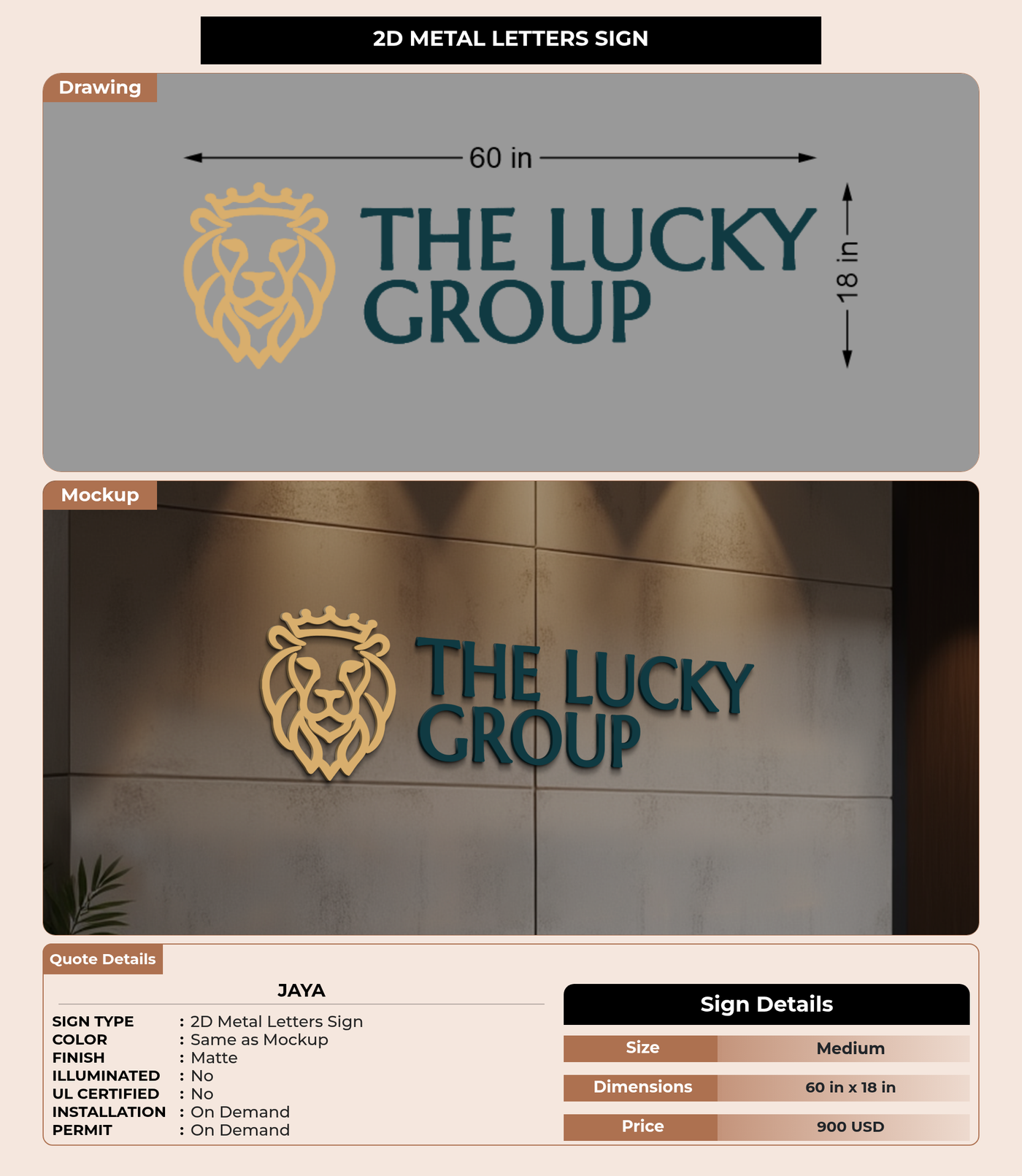 CUSTOM MOCKUP SIGN FOR jaya