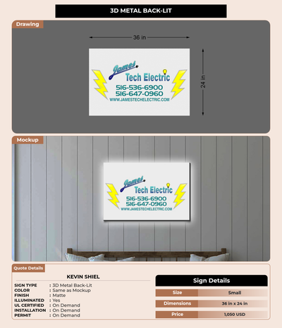 CUSTOM MOCKUP SIGN FOR Kevin Shiel