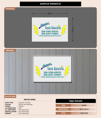 CUSTOM MOCKUP SIGN FOR Kevin Shiel