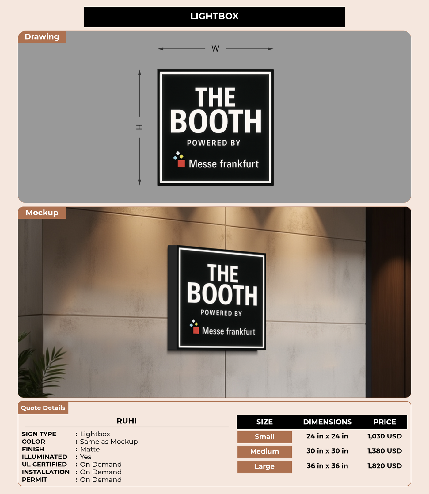 CUSTOM MOCKUP SIGN FOR RUHI