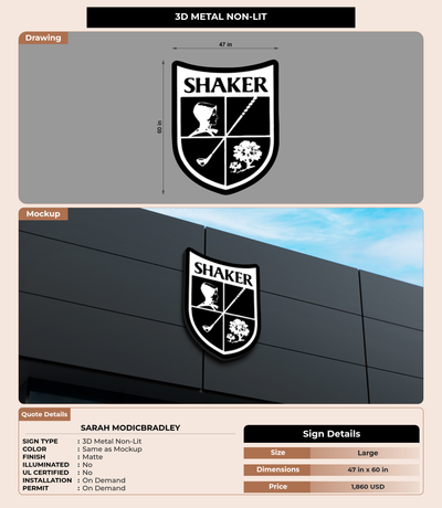 CUSTOM MOCKUP SIGN FOR Sarah ModicBradley