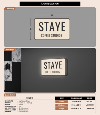 CUSTOM MOCKUP SIGN FOR Chloe