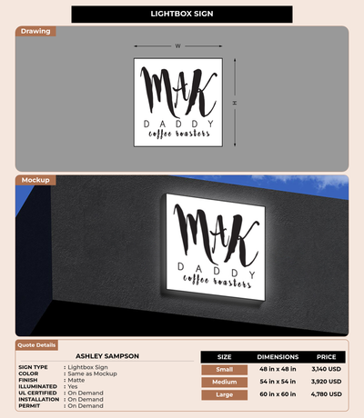 CUSTOM MOCKUP SIGN FOR Ashley Sampson