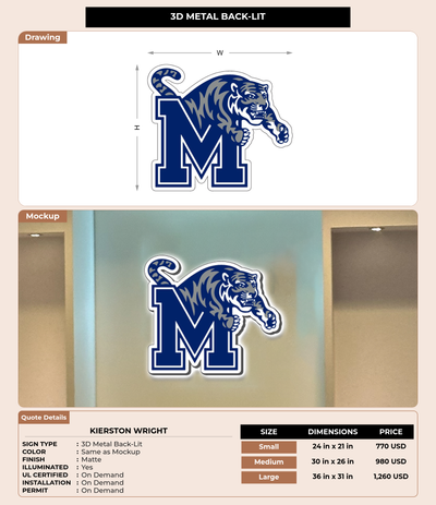 CUSTOM MOCKUP SIGN FOR Kierston Wright