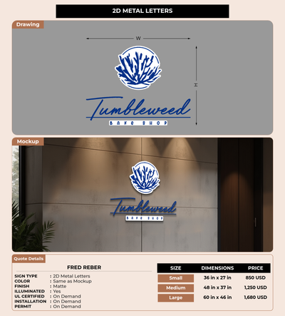 CUSTOM MOCKUP SIGN FOR Fred Reber