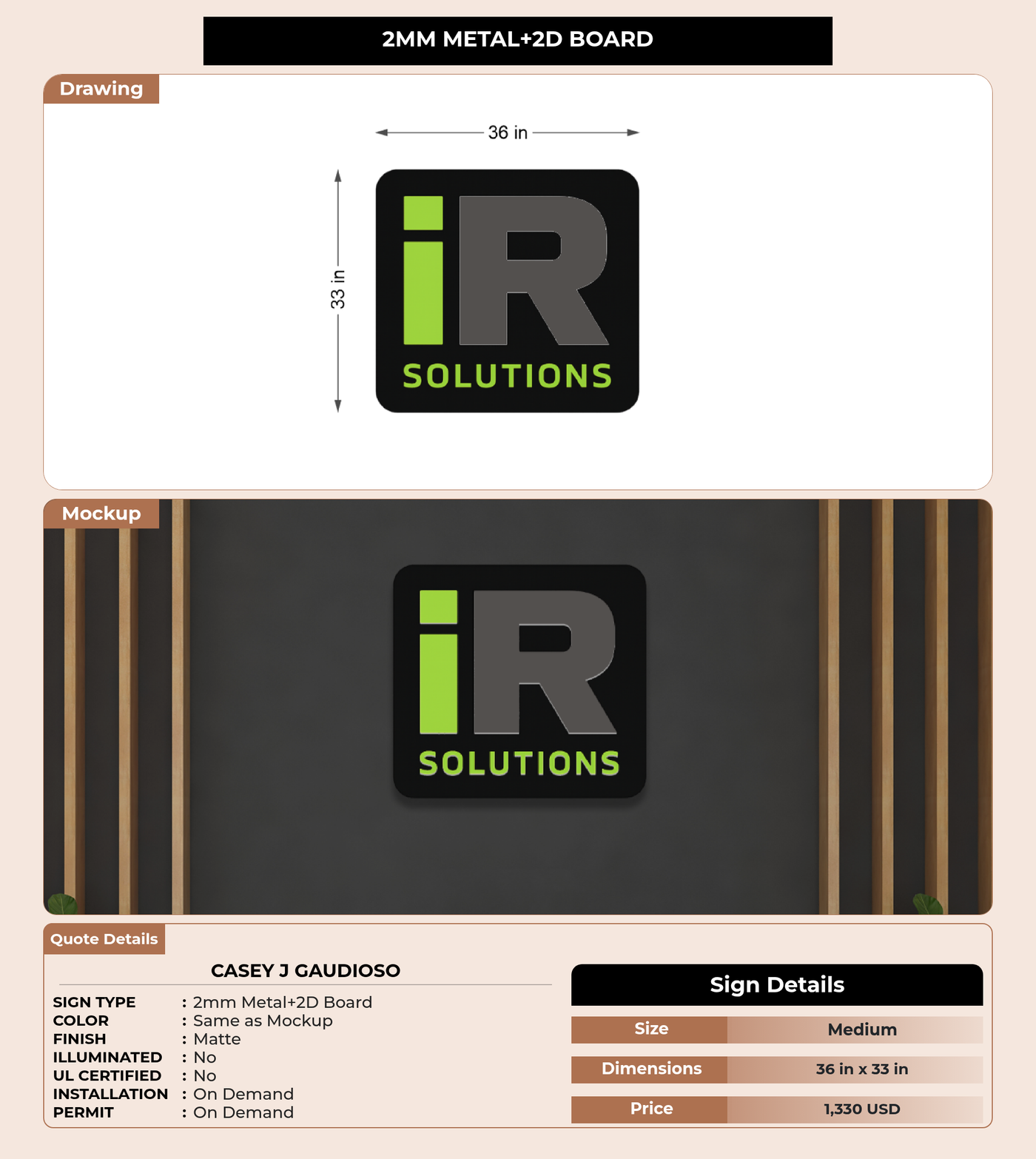 CUSTOM MOCKUP SIGN FOR casey j gaudioso