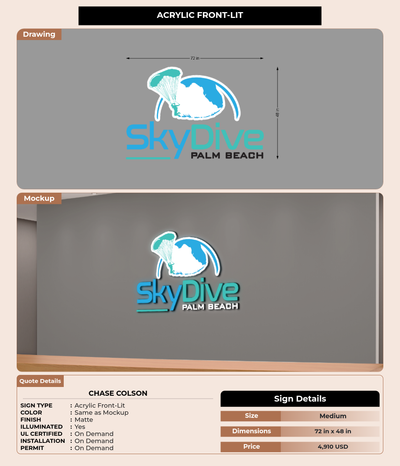 CUSTOM MOCKUP SIGN FOR Chase Colson