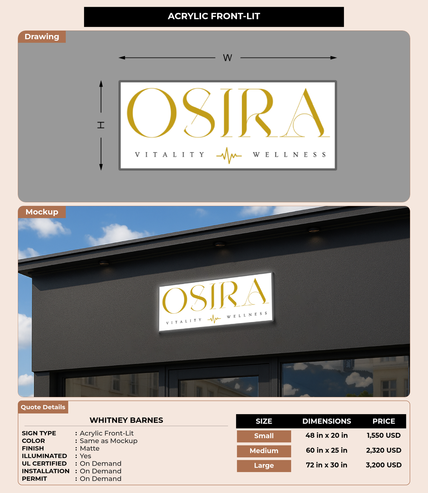 CUSTOM MOCKUP SIGN FOR Whitney Barnes