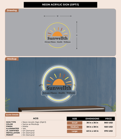 CUSTOM MOCKUP SIGN FOR ACis