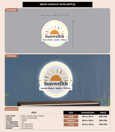 CUSTOM MOCKUP SIGN FOR ACis