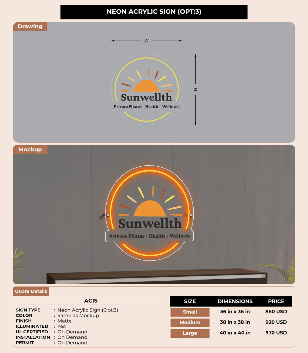 CUSTOM MOCKUP SIGN FOR ACis