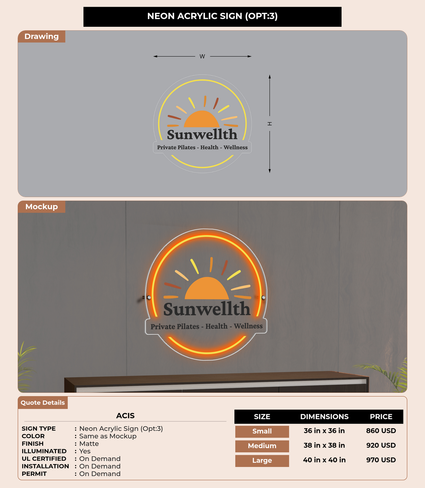CUSTOM MOCKUP SIGN FOR ACis