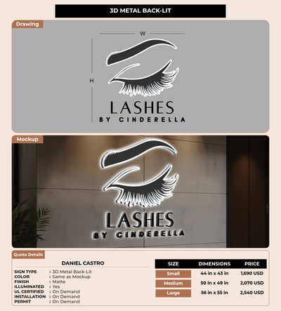CUSTOM MOCKUP SIGN FOR Daniel Castro
